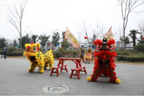 開工大吉 | 舞獅歡慶開門紅，中原工業(yè)設(shè)計城虎年再出發(fā)!